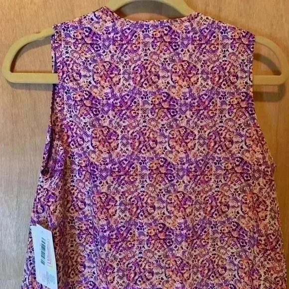 NWT LulaRoe Joy Open Front Vest Cardigan Purple Multi Color Small - Picture 13 of 15